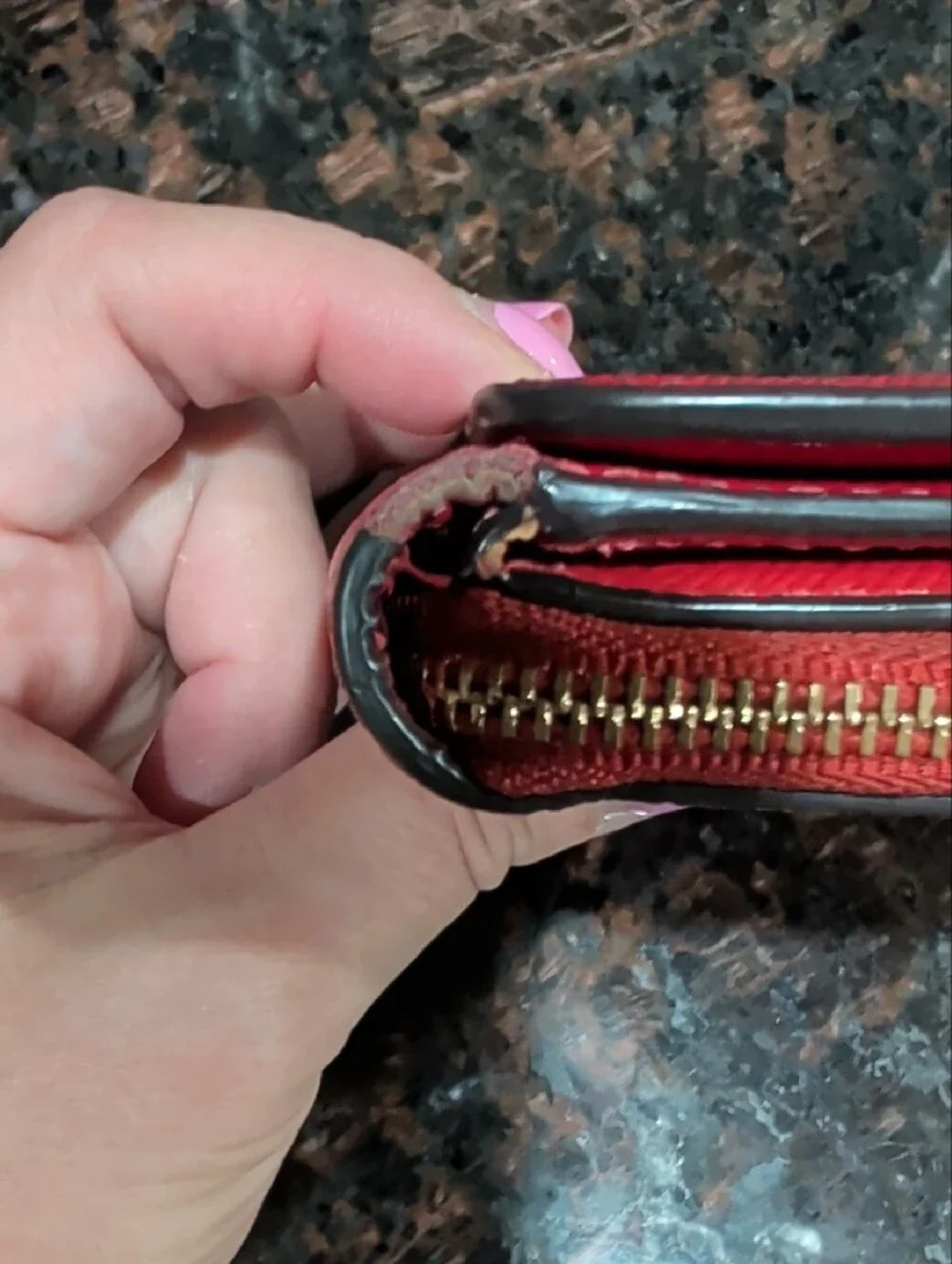 Coach compact trifold